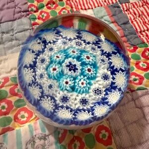Vintage Murano Fratelli Millefiori Paperweight